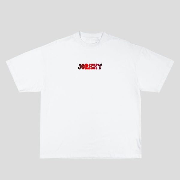 Remera blanca con logo joreny