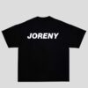 remera negra, parte trasera de joreny